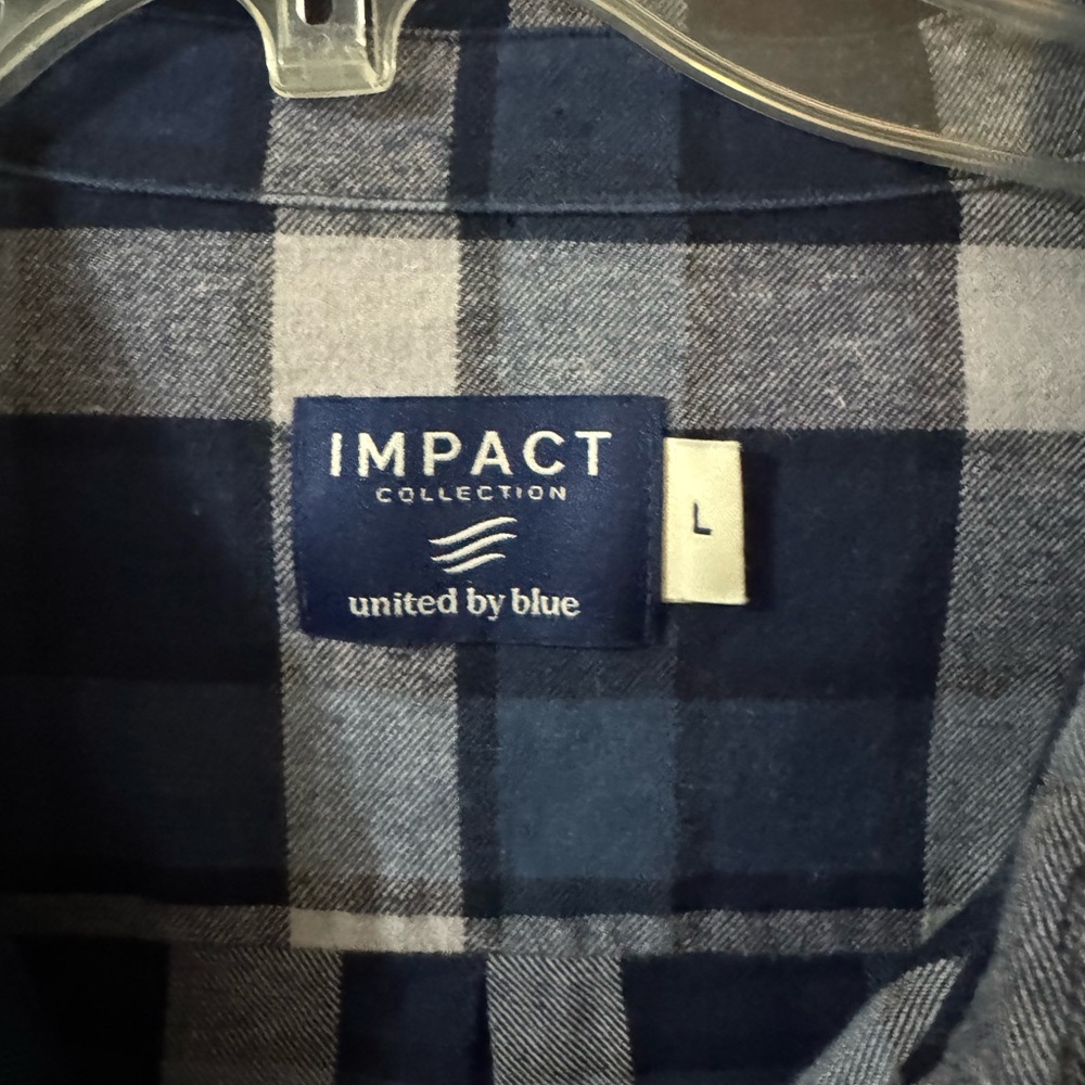 United By Blue Navy and Gray Checkered Shirt
